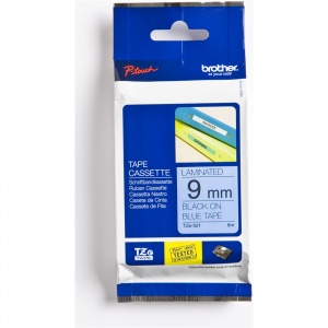 Brother TZ521 Black On Blue - 9mm