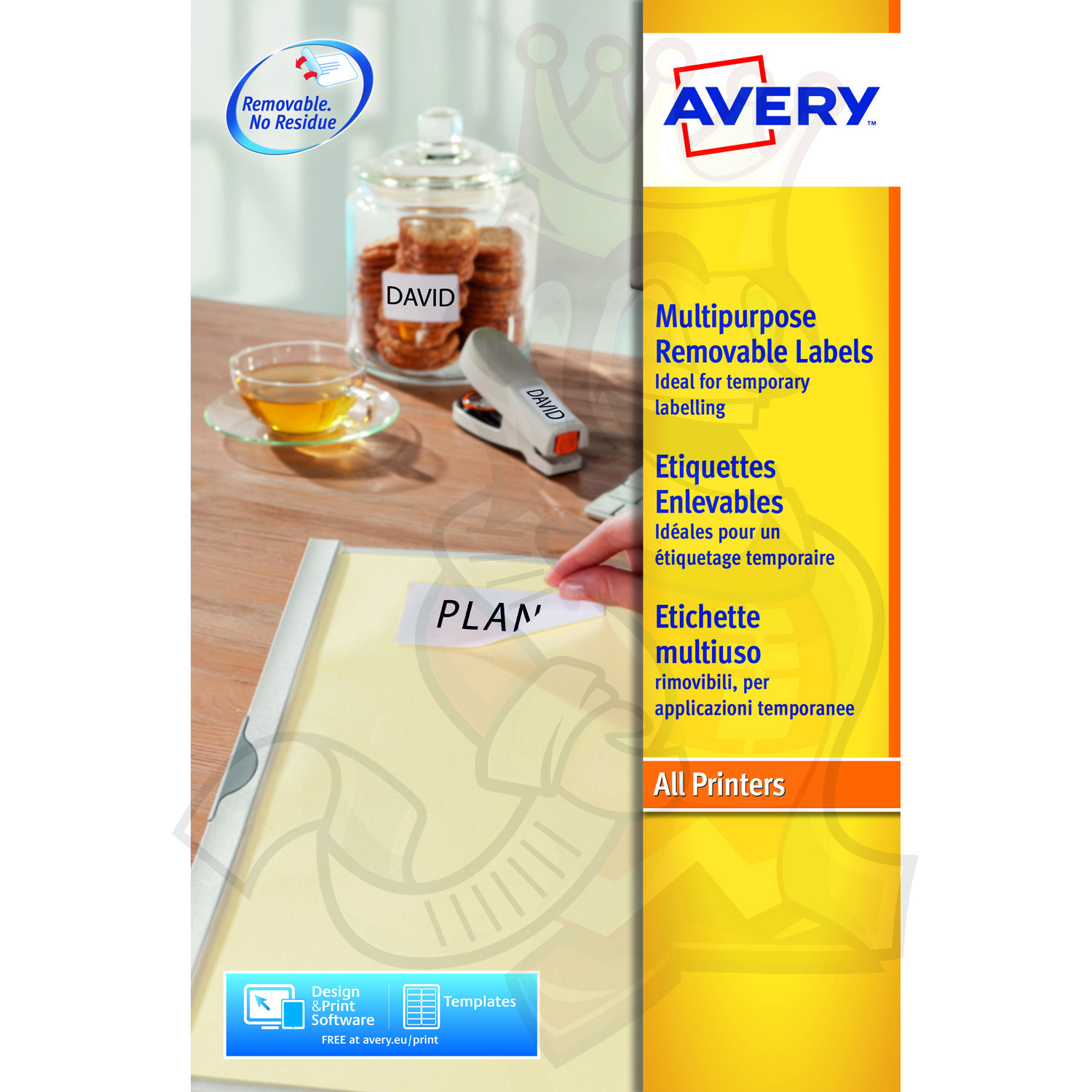 Avery Removable Labels 25.4x10mm L4731REV25 (4725 Labels) Label King