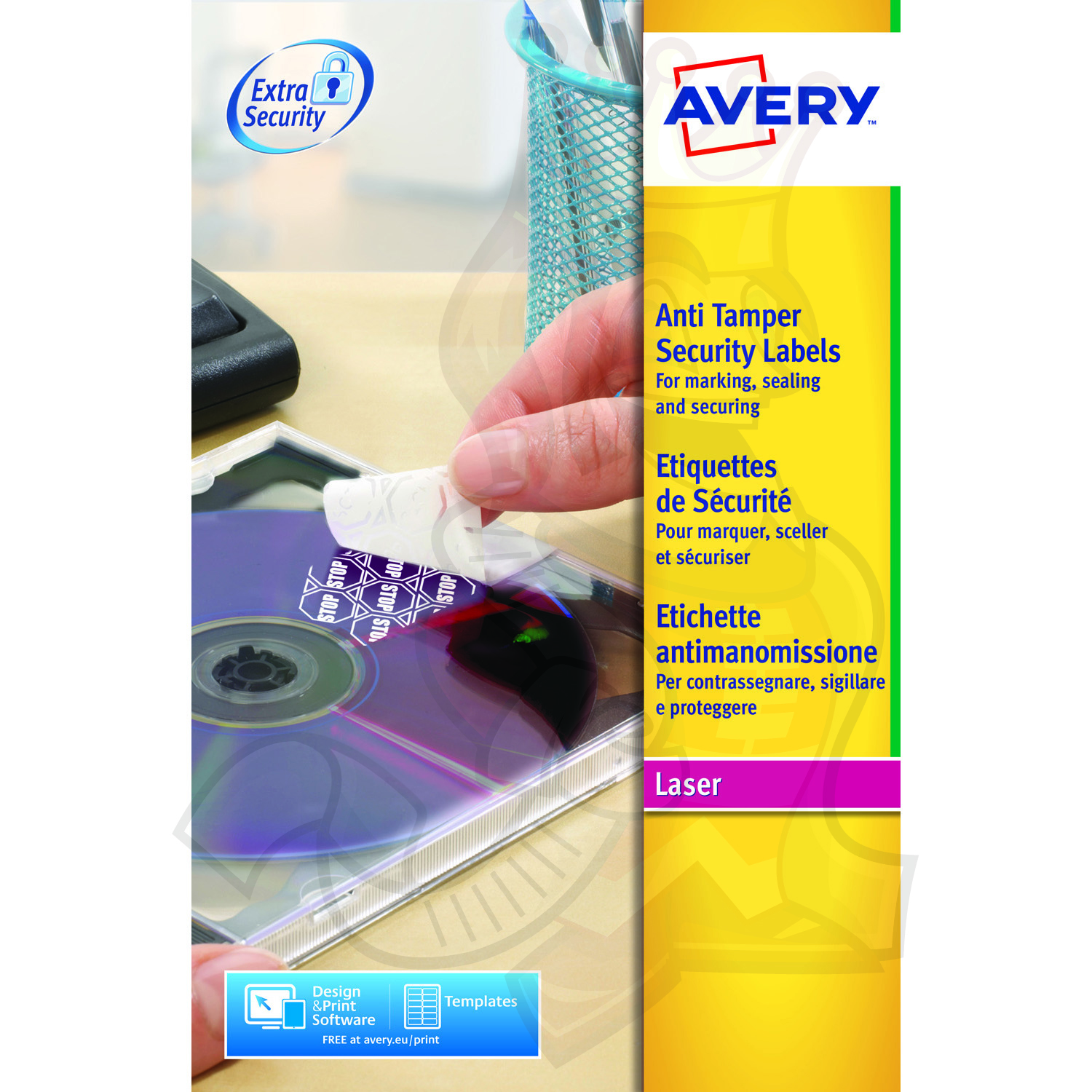 Avery Security Label Anti Tamper 46x21mm L611320 (960 Labels) Label King