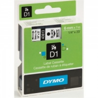 Dymo 43613 Black On White - 6mm