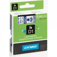 Dymo 45011 Blue On Clear - 12mm