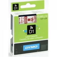 Dymo 45012 Red On Clear - 12mm