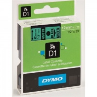 Dymo 45019 Black On Green - 12mm