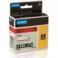 Dymo Rhino 18437 Black on Red Vinyl --- DISCONTINUED ---