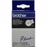 Brother TC201 Black On White - 12mm