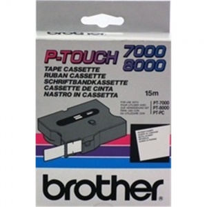 Brother TX221 Black On White - 9mm