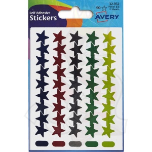 Avery Stars in Packets Assorted 32-352 (90 Labels)