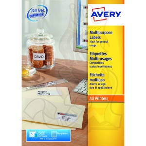 Avery Multipurpose Labels 38x21.2mm 3666-40 (2600 Labels)