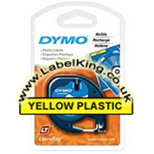 Dymo 91202 Yellow Plastic Tape