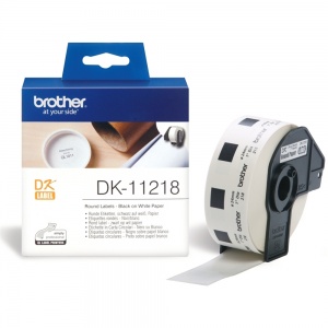Brother DK11218 Round Labels