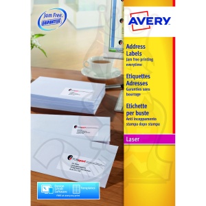 Avery QuickPEEL Laser Address Labels 63x34mm L7159-250 (6000 Labels)