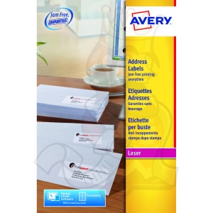 Avery QuickPEEL Laser Address Labels 63.5x38mm L7160-40 (840 Labels)