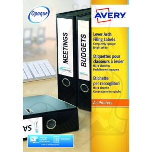 Avery Lever Arch Filing Labels 200x60mm L7171-100 (400 Labels)