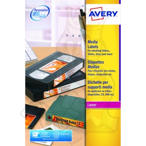 Avery Video Spine Label Laser 145x17mm L7674-25 (400 Labels)