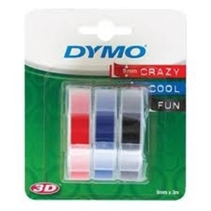 Dymo S0847750 Embossing Pack (3 Tapes) - 9mm