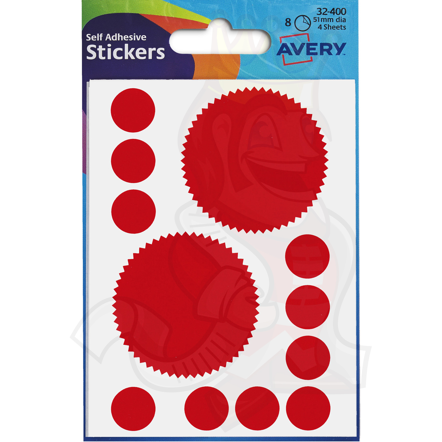 avery company seal labels red 32 400 10 packs of 80 labels label avery 80 labels