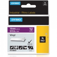 Dymo Rhino 1805421 White on Purple Vinyl Tape - 19mm - DISCONTINUED