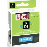 Dymo 45805 Red On White - 19mm