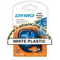 Dymo 91201 White Plastic Tape