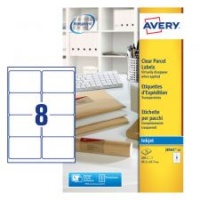 Avery J8565-25 Parcel Labels, 25 Sheets, 8 Labels per Sheet (200 labels)