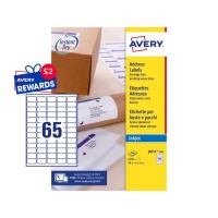 Avery J8651-100 Mini Address Labels, 100 Sheets, 65 Labels per Sheet (6500 labels)