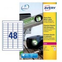 Avery L4778-20 Resistant Labels, 20 Sheets, 48 Labels per Sheet (960 labels)