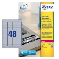 Avery L6009-20 Resistant Labels, 20 Sheets, 48 Labels per Sheet (960 labels)