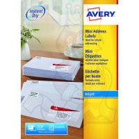 Avery Inkjet Address Labels 38x21mm J8151-100 (1625 Labels)