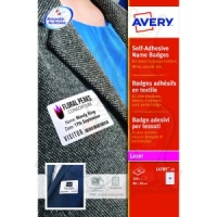 Avery Name Badge Self Adh 80x50mm White L4785-20 (200 Badges)