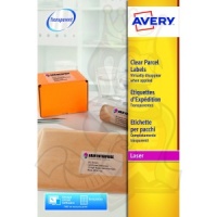 Avery Clear Laser Labels 99x67.7mm L7565-25 (200 Labels)