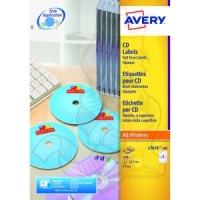 Avery FullFace CD Laser 117mm Diameter White L7676-100 (200 Labels)