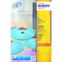 Avery Full Face CD Laser Labels 117mm Diameter L7676-25 (50 Labels)