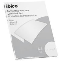 Ibico Basics A4 Gloss Laminating Pouches Light (Pack of 100)